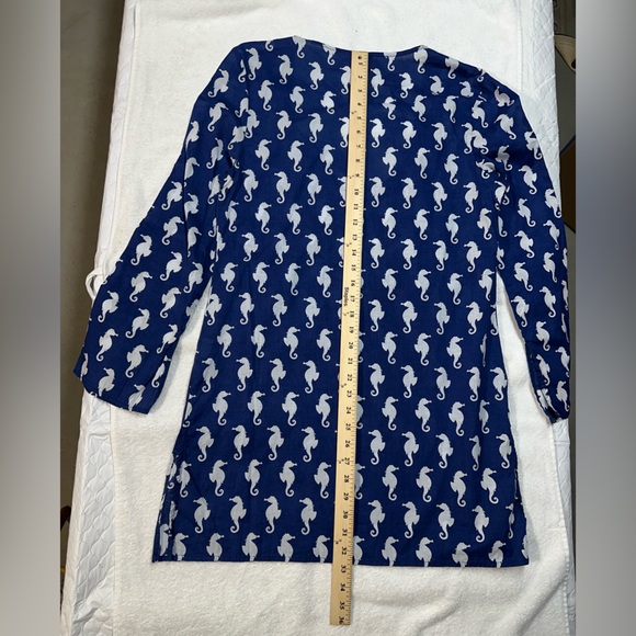 Mud Pie Navy and White Seahorse Swim Coverup - Picture 13 of 13